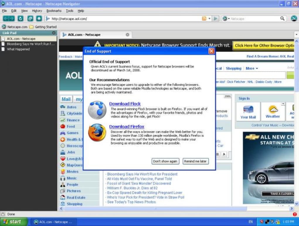 Netscape 8 for macbook pro